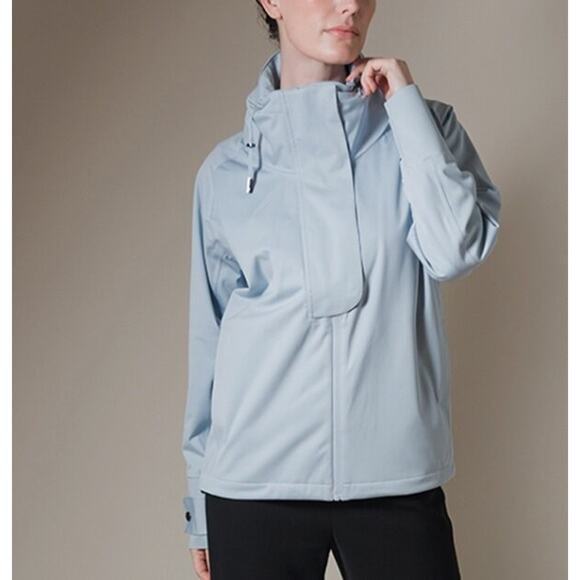 PROTECTED SPECIES Sz 3 L Large Light Blue Bomber Waterproof Jacket - Picture 1 of 9